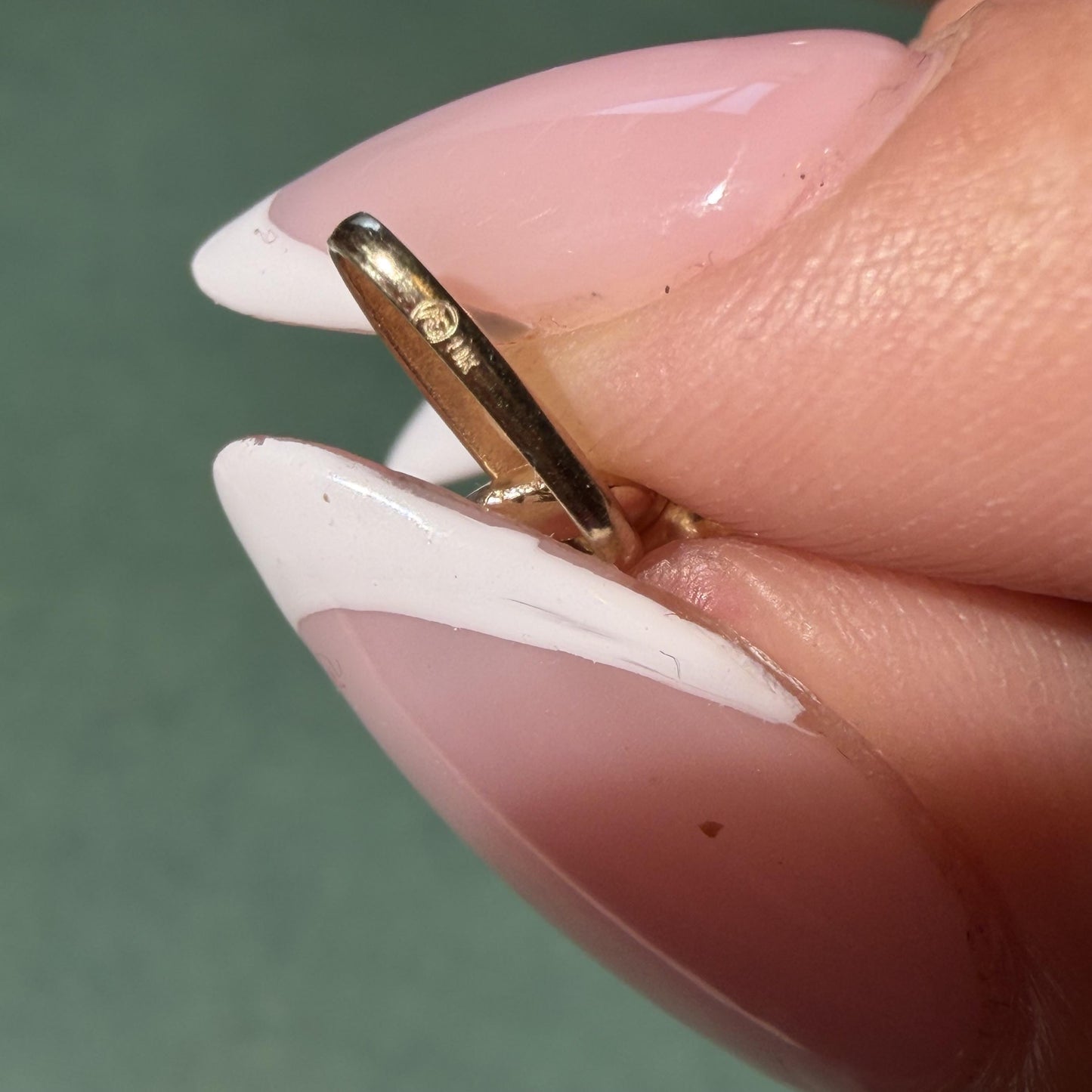 10K Real Yellow Gold Italian Horn Chili Pepper Charm 2″