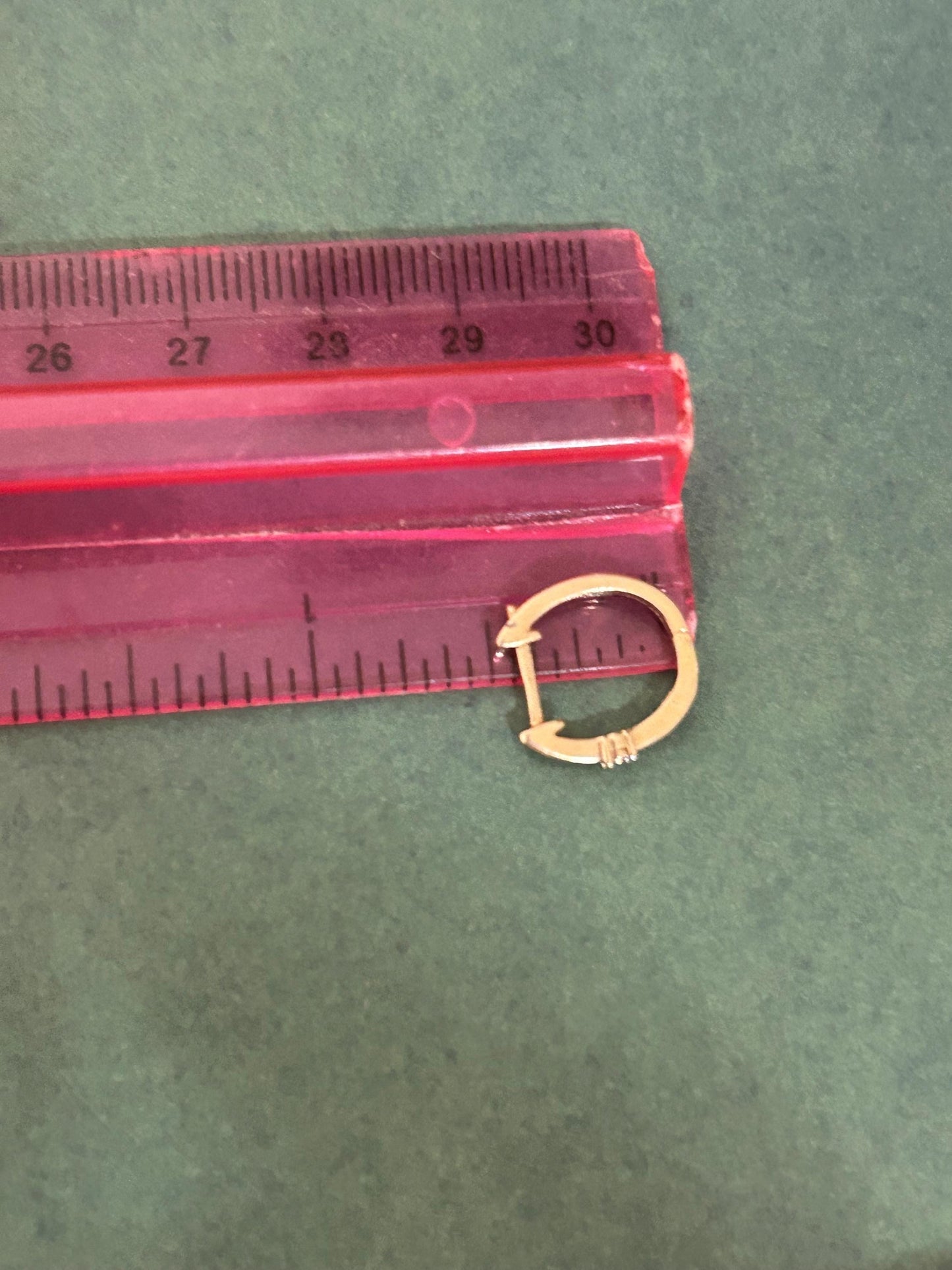 Natural Diamond Huggie Earrings, Gold Plated Sterling Silver Hoops, Minimalist